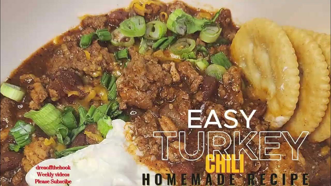 EASY TURKEY CHILI RECIPE YouTube