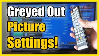 How to Fix Picture Size Setting Greyed Out on Samsung Smart TV (Not Available)
