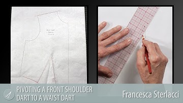 Pivoting a Front Shoulder Dart To One Waist Dart