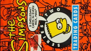 1994 Skybox The Simpsons Series Two Trading Cards Pack Opening