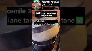 Tane Tane Yerine Tek Parça Pilav Yapan Ablaya Gelen Komik Yorumlar
