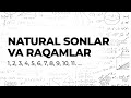 Natural sonlar va raqamlar  cheksiz matematika