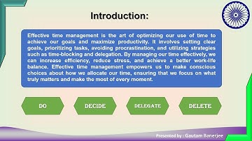 Mastering Time: The Secrets to Effective Time Management | Powerpoint Tutorial with ChatGPT