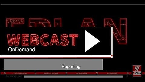EPLAN OnDemand Webcast Engineering to the Shop Floor Reporting