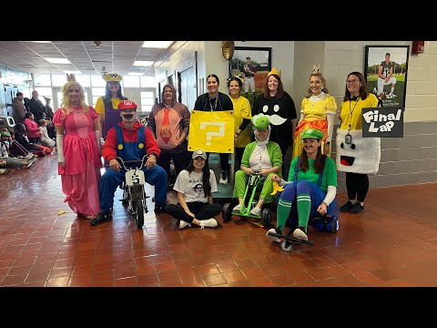 West Morgan Middle School Teachers Halloween  Mario Kart Grand Prix! 2🍄23