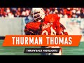 Thurman thomas college highlights  cowboy football throwback highlights