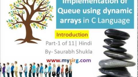 Implementation of Queue using dynamic arrays in C part 1 of 11