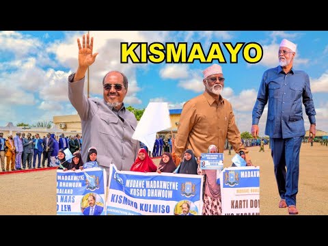 DEG DEG Daawo Xasan Sheekh Oo Taariikh Ka Dhigay Kismaayo Axmed Madoobe Oo Farxay Markii Uu Heshiis