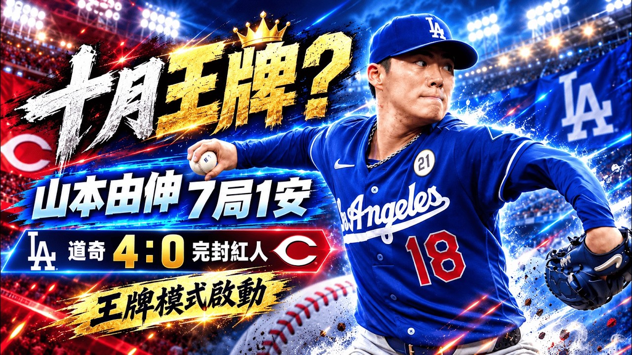 ⚾️Yoshinobu Yamamoto gives up only 1 hit in 7 innings! Dodgers