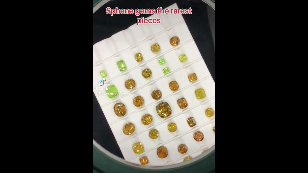 Sphene titanite gems