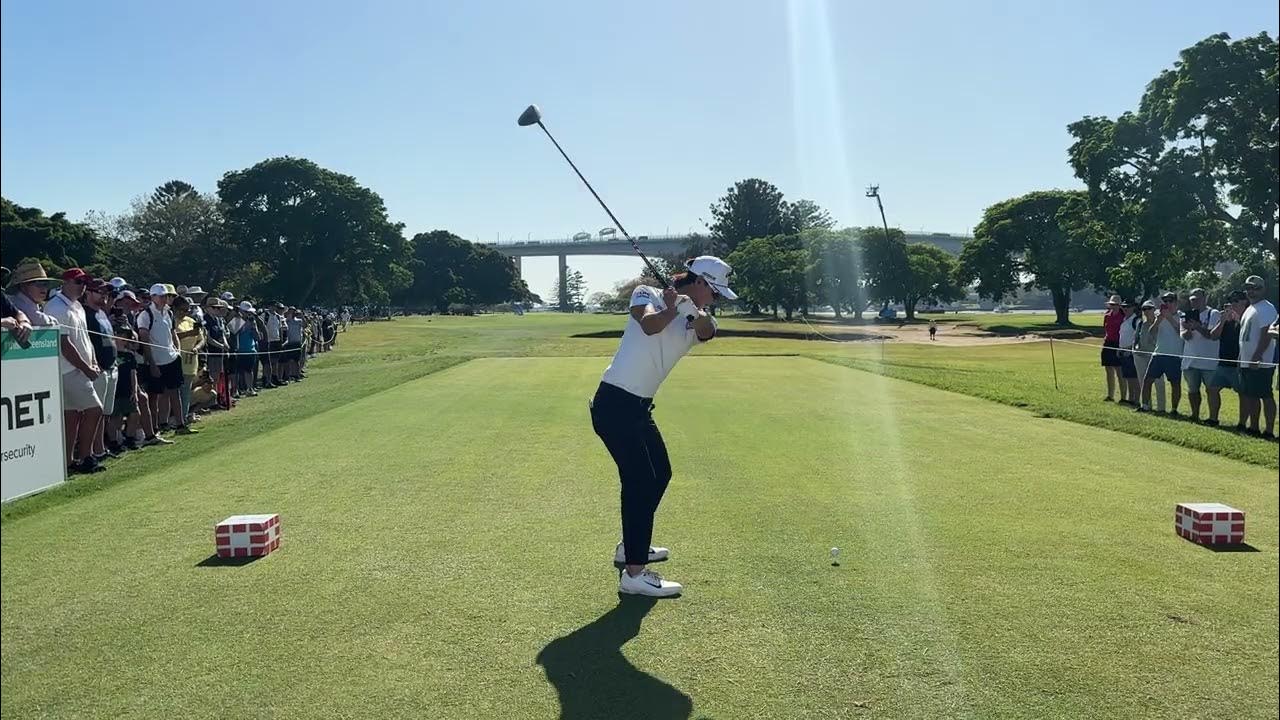 Min Woo Lee Swinging Fast At The 2022 Australian PGA Championship YouTube
