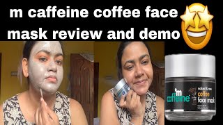 m caffeine coffee face mask honest review and demo || m caffeine naked and raw coffee face mask