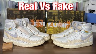 Air Jordan 1 high x Union x BBS Real Vs Fake Review