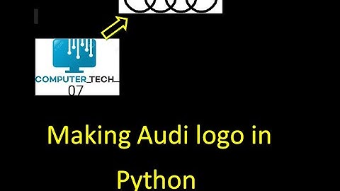 How to make Audi logo in python. #python