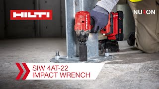 Hilti Nuron Siw 4At-22 Impact Wrench - Features And Benefits