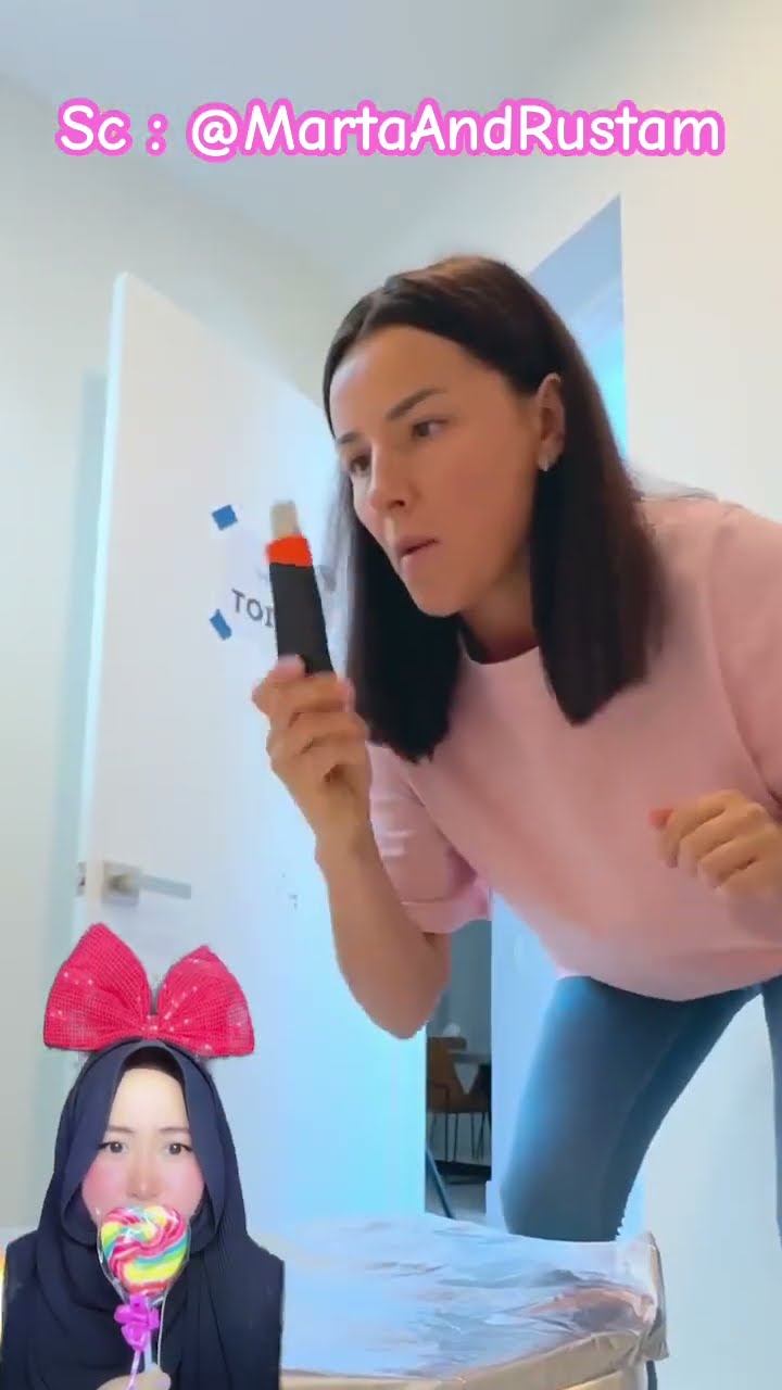 JANGAN BUANG ANGIN DI TOILET API ⁉️? @MartaAndRustam #shorts #funny #dubbing