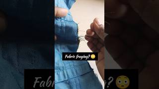 Stop fabric fraying 😳✂️ Use zig zag scissors! #shorts #sewing #hack #diynstitch #fashion
