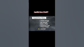 Capability Menu in ChatGPT | AI Features Explained in 60 Seconds