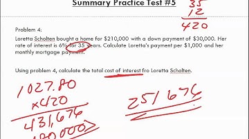Math for Business and Applications   Ch 15 Summary Practice Test 4 to 5