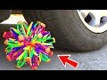Crushing Crunchy Soft Things By Car EXPERIMENT RAINBOW BALL Vs CAR