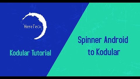Spinner Android to Kodular