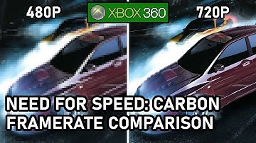 Need for Speed: Carbon  |  Xbox 360  |  480P vs 720P  |  Frame Rate Comparison