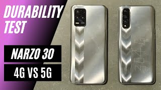 realme Narzo 30 5G vs 4G Durability Test - 5G Cost Compromise !