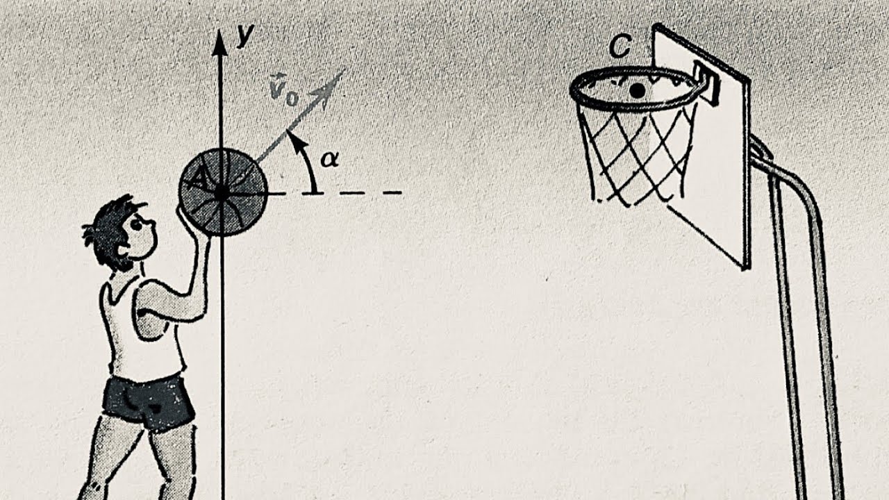 ÉTABLIR LES EQUATIONS HORAIRES D'UN PROJECTILE / exercice corrigé Terminale CD