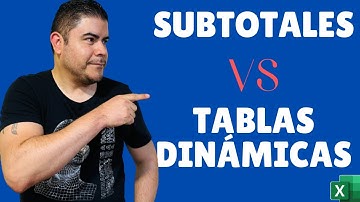 Subtotales y Tablas dinámicas en Excel - Duelo de titanes
