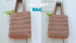 Crochet Tote Bag | Crochet Bag Beginners Friendly | ViVi Berry Crochet screenshot 5