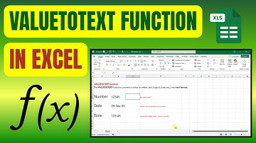 How To Use VALUETOTEXT  Function In Excel #excel #exceltips #exceltricks