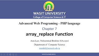 56 array replace Function