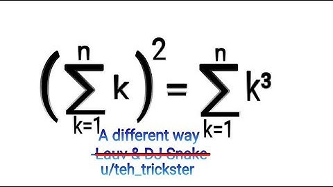 SUM OF NATURALS SQUARED IS SUM OF CUBES; PROOF BY INDUCTION (A DIFFERENT WAY)