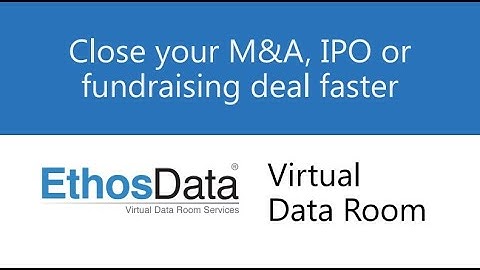 EthosData Virtual Data Room Services (ENG)