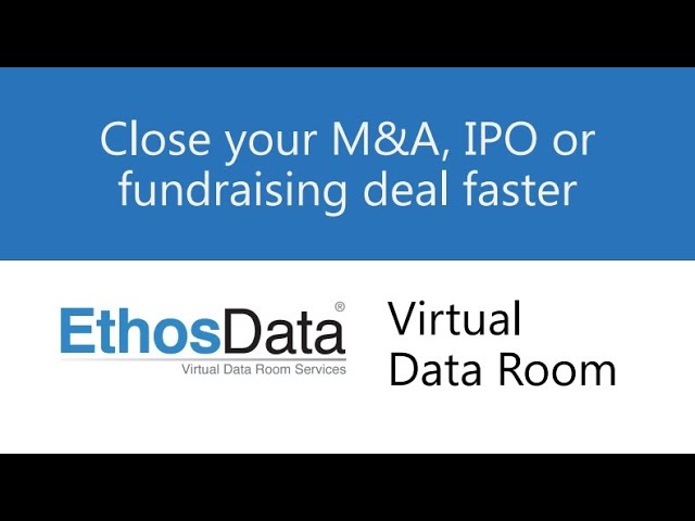 EthosData Virtual Data Room Services (ENG)