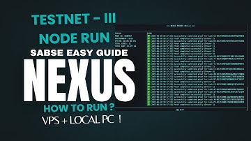 NEXUS testnet III CLI Node setup ! Layer 1 Airdrop with 25$ Million Funding