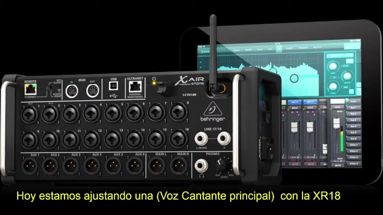 Hoy estamos ajustando un multitrack con la XR18 VozCantante Principal YouTube