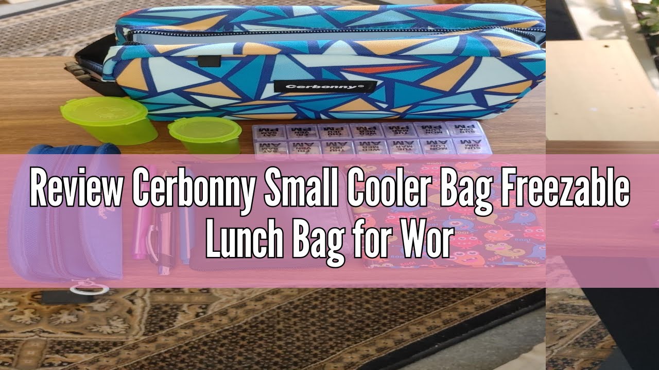 Review Cerbonny Small Cooler Bag Freezable Lunch Bag for Work School Travel,Leak-proof Small Lunch B