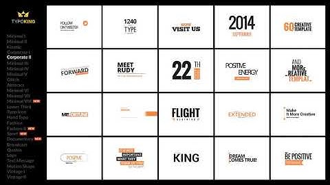 TypoKing  Title Animation   Kinetic Typography Text v 3