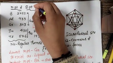 melting and boiling point of boron family//some p-block elements//class-11