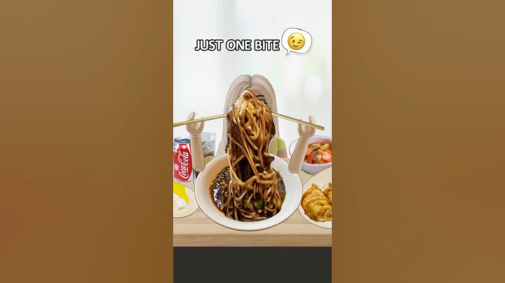 Just One Bite! 😉 Black Bean Noodles 🍜 #roblox #mukbang #asmr