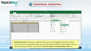 Conditional Formatting in Excel 2016