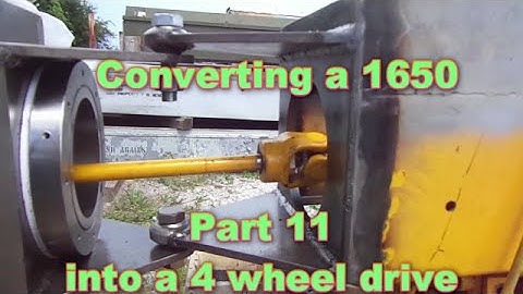 Building a 1650 Cub Cadet 4 wheel drive part 11