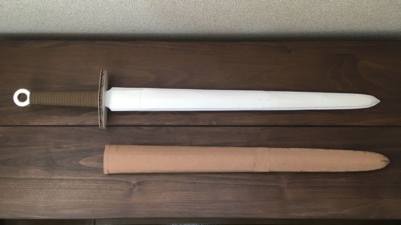 ダンボールで作る西洋剣の作り方 How To Make Cardboard Sword Youtube