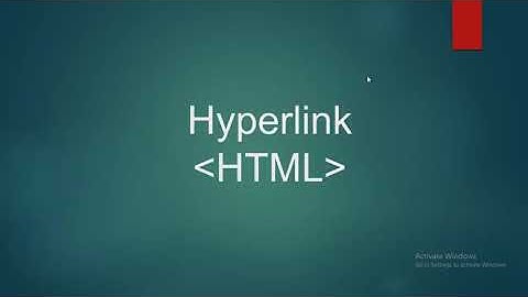 Tutorial Dasar HTML Part 6 - Cara Membuat Link Pada Dokumen HTML
