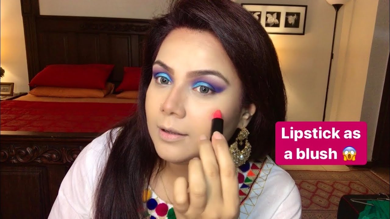 How to use lipstick as a blush YouTube