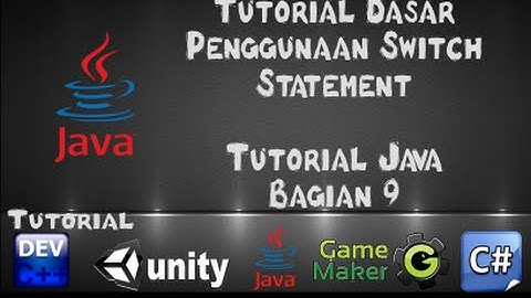 Tutorial Java dengan Netbeans - 9 Tutorial Dasar Penggunaan Switch Statemant