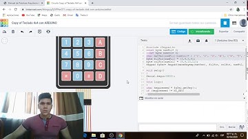 PRÁCTICA NO.10 LECTURA DE TECLADO HEXADECIMAL CON MICROCONTROLADOR ARDUINO.