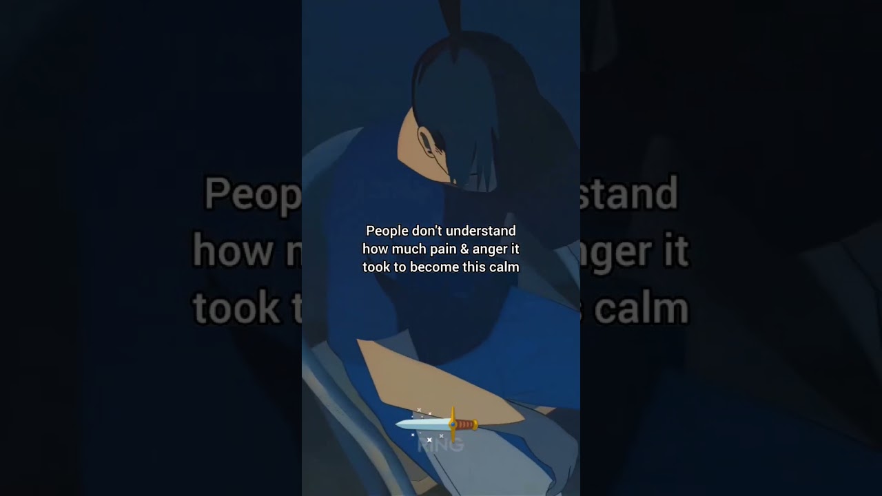 PEOPLE DON'T KNOW HOW MUCH ANGER AND PAIN IT TOOK TO BECOME THIS CALM 🔪 