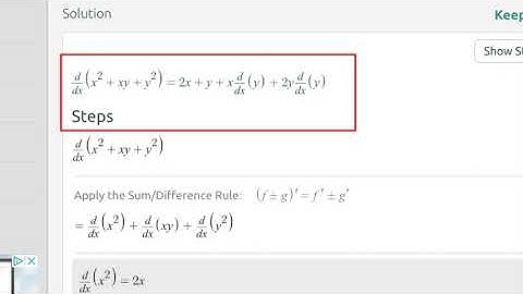 Calculus 1. Using Computer Tools like Symbolab for Implicit Diffrentiation Problems.